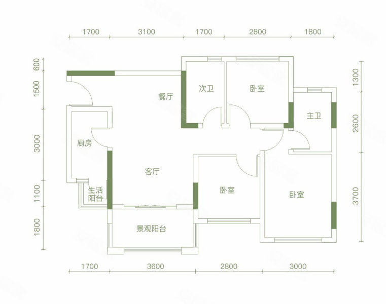 送7万装修送车位高坪下中坝32万起金融广场保利旁 凤栖澜湾二手房 40万 3室2厅 2卫 79平米 南充安居客