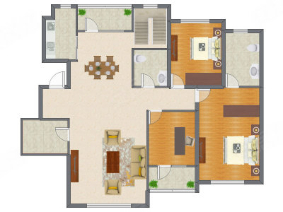 3室2厅 157.19平米