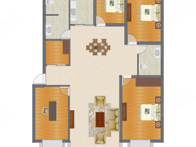 4室2厅 167.25平米