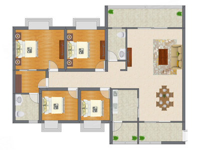 4室2厅 145.00平米