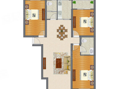 3室2厅 139.99平米