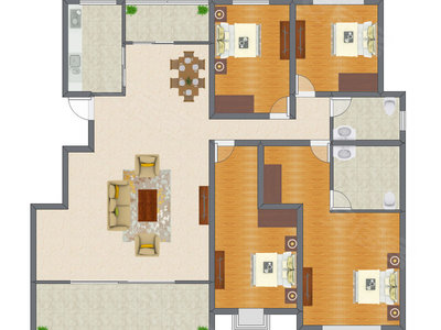 4室2厅 183.05平米