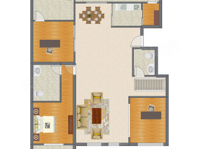 4室3厅 237.54平米