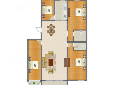 4室2厅 175.79平米