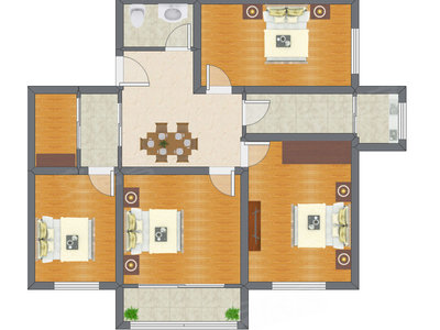 4室1厅 117.90平米