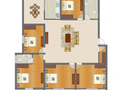 5室2厅 159.23平米