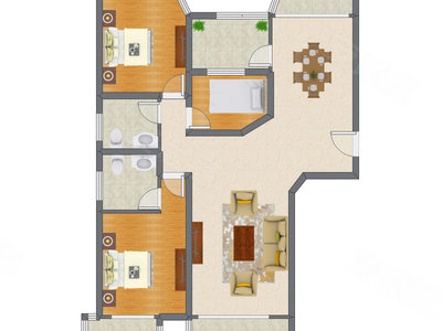 3室2厅 148.83平米