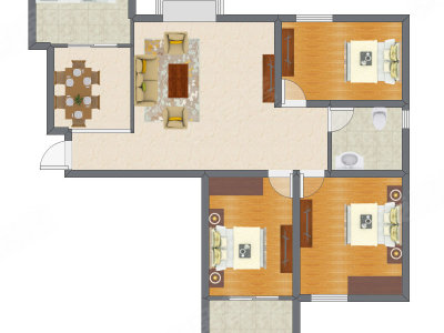 3室2厅 116.05平米