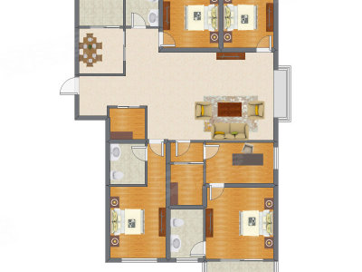 5室2厅 201.50平米