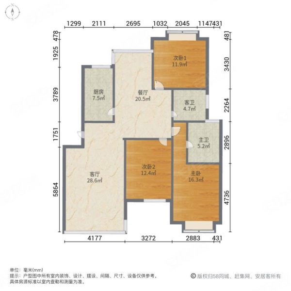 宁波清林闲庭户型图图片