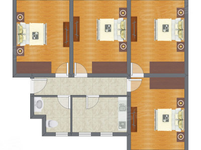4室1厅 140.39平米