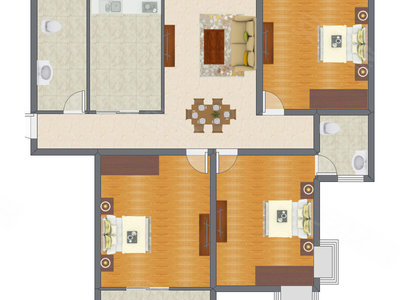 3室2厅 142.12平米