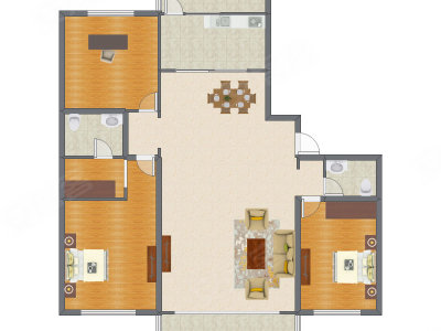 3室2厅 139.67平米