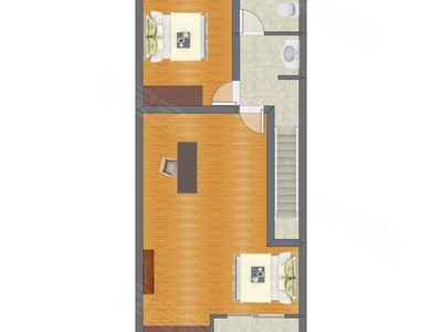 3室2厅 58.27平米