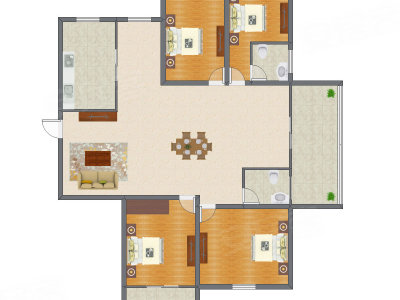 4室2厅 181.49平米