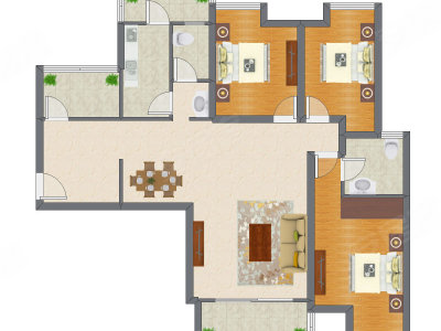 3室2厅 139.78平米