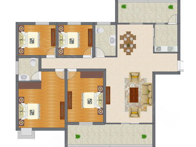 4室2厅 139.40平米