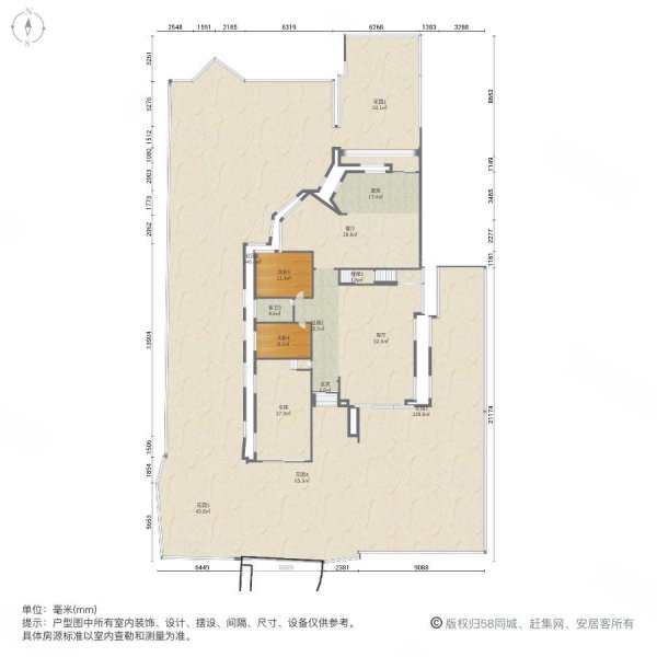 绿洲比华利花园6室2厅4卫365㎡南北3350万