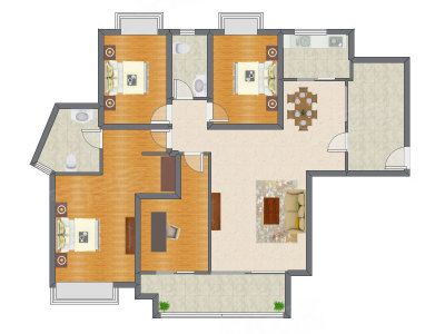 4室2厅 154.50平米