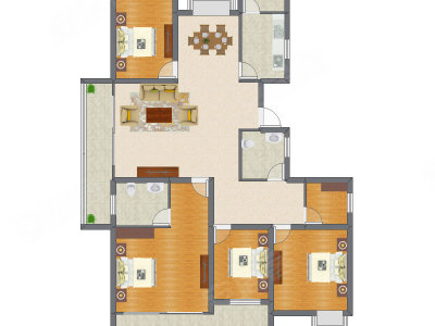 4室2厅 139.13平米