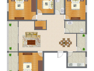 4室2厅 167.80平米