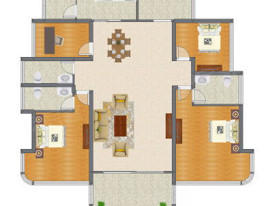 4室2厅 150.42平米