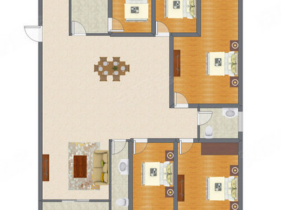5室2厅 163.01平米