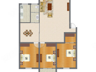 3室2厅 143.53平米