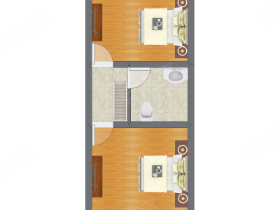 2室2厅 31.92平米户型图