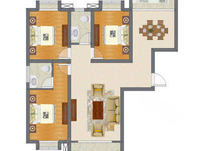 3室2厅 119.35平米