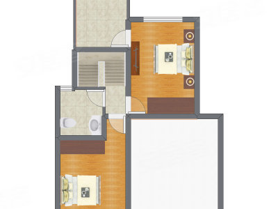 2室2厅 119.08平米户型图