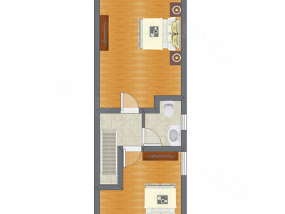 2室1厅 79.90平米