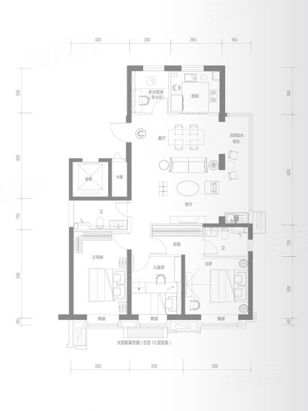 精装急售,碧桂园玖玺台天玺二手房,142万,4室2厅,2卫,148平米-太原