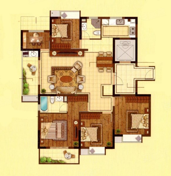 飞机户型 江北城南中心板块 龙华路地铁口 悦江府虹悦城旁现房,三金鑫