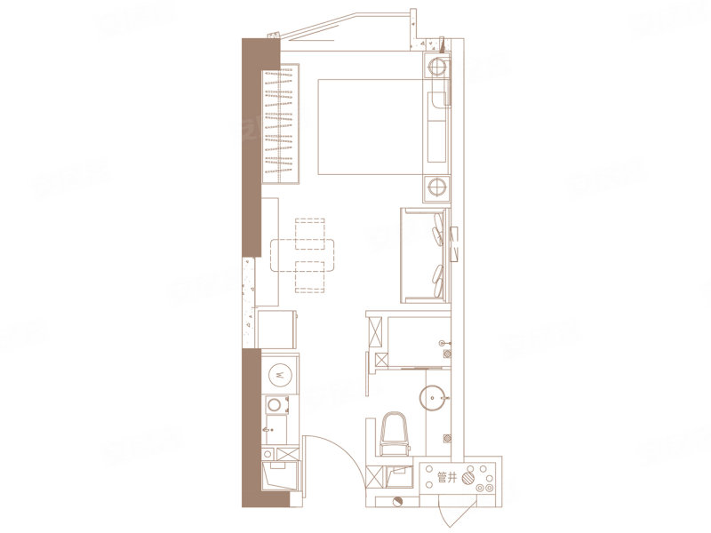 中海金鑫阁loft户型图片