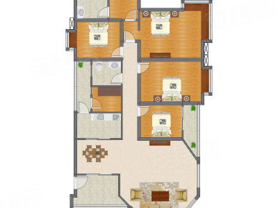 4室2厅 168.03平米