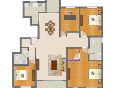 4室2厅 168.96平米