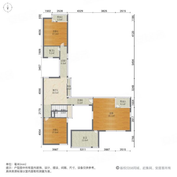 苏州庭园(东区)6室3厅6卫378.24㎡南北2680万