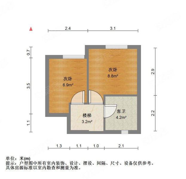 海天花园(公寓住宅)3室2厅3卫142.39㎡南北850万