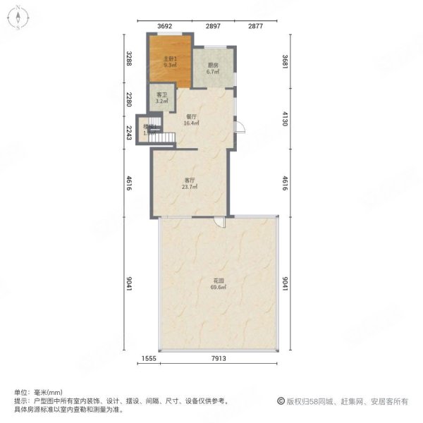 温泉新都孔雀城兰园(别墅)4室2厅4卫172㎡南北170万