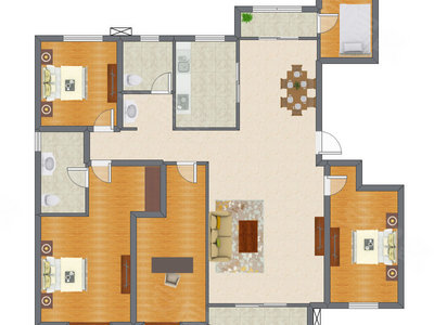 5室2厅 201.38平米