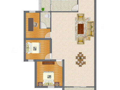 3室2厅 112.89平米