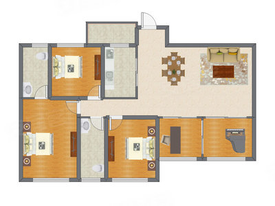 5室2厅 143.26平米