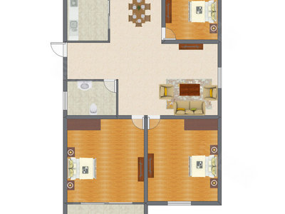 3室2厅 146.23平米