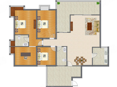4室2厅 152.79平米