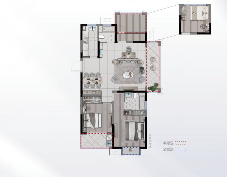 逸品阁繁华里二期3室2厅118㎡222万二手房图片