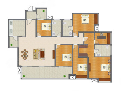 5室2厅 200.88平米
