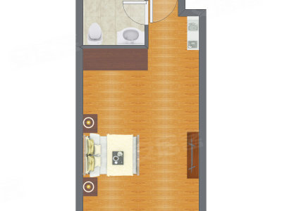 1室0厅 49.32平米户型图