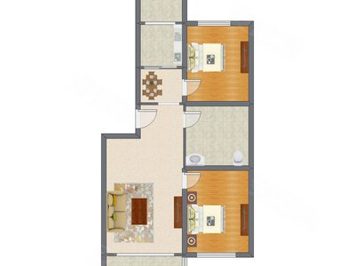 2室2厅 111.75平米