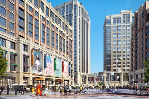 新型·金泉广场,泉水居住区华泉街与泽泉街交汇处 - 大连新型·金泉
